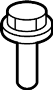 View Suspension Stabilizer Bar Bracket Bolt Full-Sized Product Image