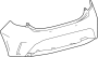 Image of Bumper Cover (Rear) image for your 2020 Toyota Corolla   