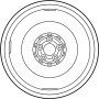 View WHEEL, DISC (FOR SPARE) Full-Sized Product Image 1 of 2