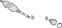 Image of CV Axle Assembly (Front) image for your 2007 Toyota Sienna  XLE Mini Passenger Van 