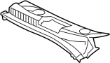 Image of LOUVER, COWL TOP VENTILATOR, LH image for your 2010 Scion TC LIFTBACK, G 2400CC 16-VALVE DOHC EFI, AUTOMATIC 4-SPEED