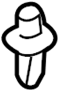 Image of Clip. Cowl. Seal. (Rear, Upper). Cowl Cover Clip. Fender. image for your 2006 Scion TC LIFTBACK, G 2400CC 16-VALVE DOHC EFI, AUTOMATIC 4-SPEED