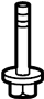 View Bolt. Suspension. Crossmember. Mount. (Front, Rear, Upper) Full-Sized Product Image