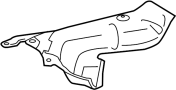 Image of Tank. Fuel. Shield. Skid Plate. Protector. A heavy steel Plate. image for your 1998 Toyota Tacoma  SR5 Extended Cab Pickup Fleetside 
