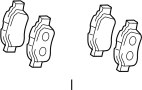 View Disc Brake Pad Set (Rear) Full-Sized Product Image