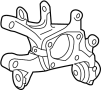 Image of Knuckle. Carrier SUB - Assembly. Carrier, Axle. Steering. Suspension. (Rear). A Knuckle used on a. image for your 2020 Toyota Highlander   