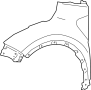 Image of Fender (Front) image for your 2024 Toyota Prius AWD-e   