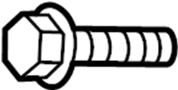 Image of Alternator Bracket Bolt. BOLT, FLANGE. Engine Crankshaft Main Bearing Cap Bolt. Mount bracket bolt... image for your 2008 Toyota Highlander   