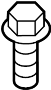 View Suspension Stabilizer Bar Bracket Bolt Full-Sized Product Image