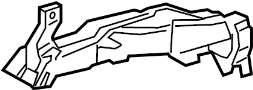 View Instrument Panel Air Duct (Front, Rear, Lower) Full-Sized Product Image 1 of 3