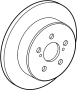 View Disc Brake Rotor (Rear) Full-Sized Product Image