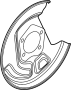 Image of Brake Dust Shield image for your 2021 Toyota C-HR  Limited Sport Utility 