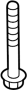 Image of Suspension Crossmember Bolt image for your 2020 Toyota Prius  Technology Hatchback 
