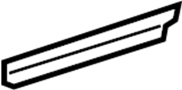 View Window Regulator Rail (Rear, Lower) Full-Sized Product Image 1 of 5