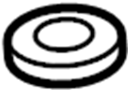 View Suspension Shock Absorber Mount Washer (Upper) Full-Sized Product Image 1 of 7