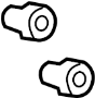 View Bumper. Stopper. Lift. Gate. (Rear, Lower) Full-Sized Product Image