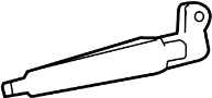 Image of Back Glass Wiper Arm (Rear) image for your 2022 Toyota RAV4  Hybrid Limited Sport Utility 