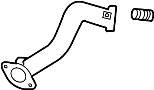 Image of Pipe. Exhaust. (Front). Exhaust Crossover Pipe. image for your 2014 Toyota Camry   