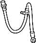 Image of Brake. Hose. Hydraulic. (Left). A flexible Hose. image for your 2005 Toyota Tundra   