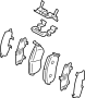 Image of Disc Brake Pad Set (Front) image for your 2014 Toyota Corolla 1.8L CVT S SEDAN 