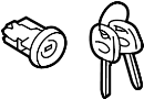 Image of Ignition Lock Cylinder. Key Cylinder Ignition. image for your Toyota 86  