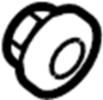 Image of Grommet. Interior. Handle. Door. Door Grommet. Interior. image for your 2005 Toyota MR2 Spyder   