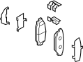 Image of Disc Brake Pad Set (Right, Rear) image for your 2004 Toyota Solara 3.3L V6 M/T SE COUPE 