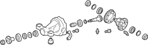 Image of Differential image for your 2014 Toyota Tacoma 4.0L V6 A/T 4WD Base Crew Cab Pickup Fleetside 