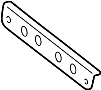 View Washer. Arm. Plate. Lateral. (RR). (Rear) Full-Sized Product Image 1 of 4
