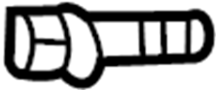 Image of Bolt. Arm. Control. (Rear, Lower). A fastener used to. image for your 2024 Toyota BZ4X   