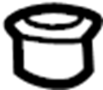 View Radio Antenna Base Nut Full-Sized Product Image 1 of 3