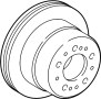 View Disc Brake Rotor (Rear) Full-Sized Product Image 1 of 2