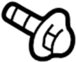View Seat Belt Lap and Shoulder Belt Bolt (Upper) Full-Sized Product Image 1 of 7