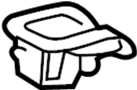View Folding Seat Latch Release Handle (Rear) Full-Sized Product Image