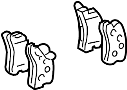 View Disc Brake Pad Set (Rear) Full-Sized Product Image