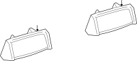 View License Plate Light Lens (Right) Full-Sized Product Image 1 of 4