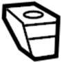 View A/C Condenser Mount (Lower) Full-Sized Product Image 1 of 2
