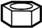 Image of Nut. Mount. 2WD W/AIR SUSPENSION. image for your Toyota