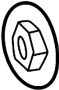 View Nut. Emblem. (Lower) Full-Sized Product Image