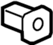 View Grommet. Retainer. Nut. Bumper. (Rear, Upper, Lower) Full-Sized Product Image