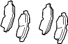 View Disc Brake Pad Set (Front) Full-Sized Product Image