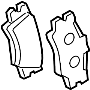 View Disc Brake Pad Set (Rear) Full-Sized Product Image