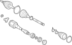 View CV Axle Assembly (Front) Full-Sized Product Image 1 of 3