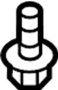 View Radiator Support Tie Bar Bolt (Lower) Full-Sized Product Image