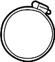 View Engine Air Duct Clamp (Upper) Full-Sized Product Image