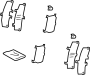 Image of Disc Brake Pad Shim Kit. Disc Brake Pad Shim Kit. image for your 2015 Toyota Prius   