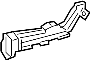 Image of Instrument Panel Air Duct (Front, Rear, Lower) image for your 1998 Toyota Tacoma 2.4L A/T 4WD DLX Extended Cab Pickup Fleetside 