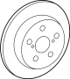 View Disc Brake Rotor (Rear) Full-Sized Product Image