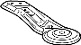 50378THRA01 Suspension Subframe Crossmember Brace (Left, Rear)