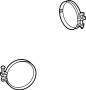 Image of Air inlet tube clamp. CLAMP, Hose. image for your 2009 TOYOTA TACOMA